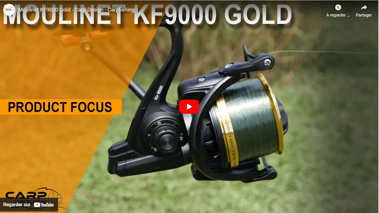 Vidéo : Moulinet Carp Design KF9000 Gold