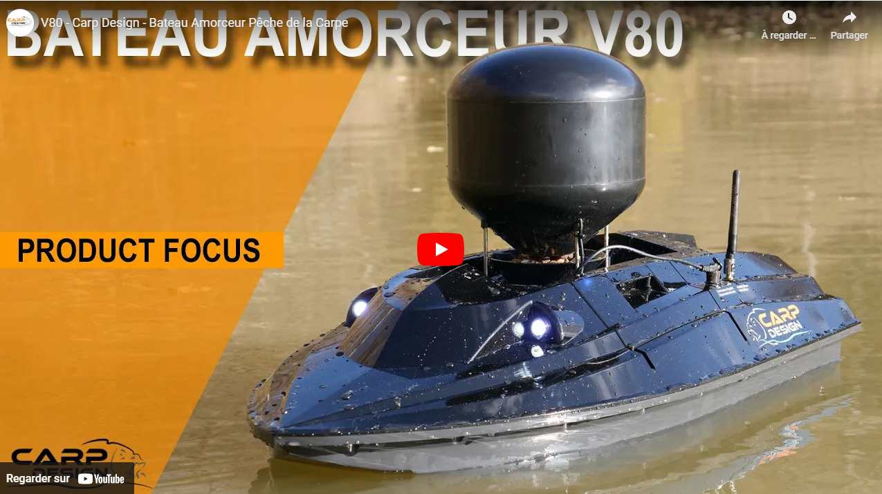 Vidéo : Bateau amorceur Carp DesignV80