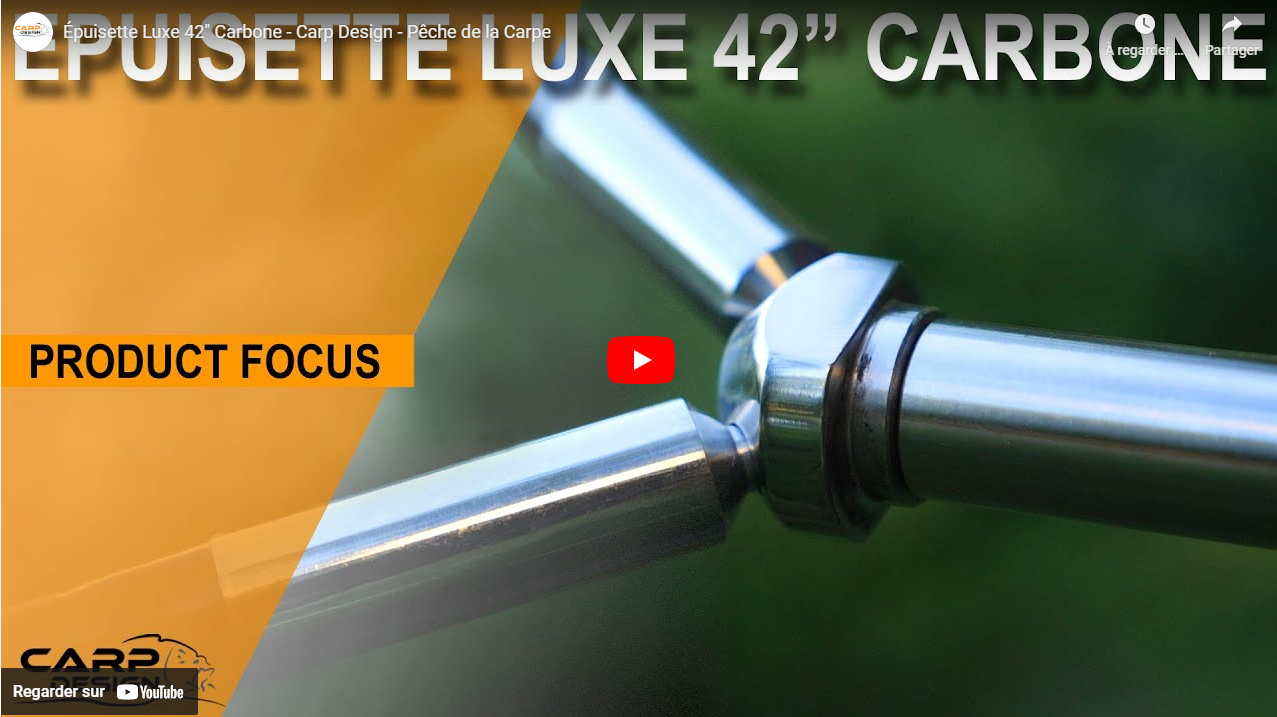 Épuisette Luxe 42″ Carbone